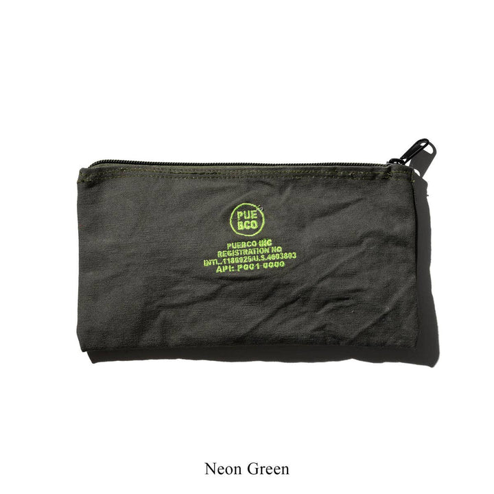 Vintage Tent Fabric Zippered Pouch