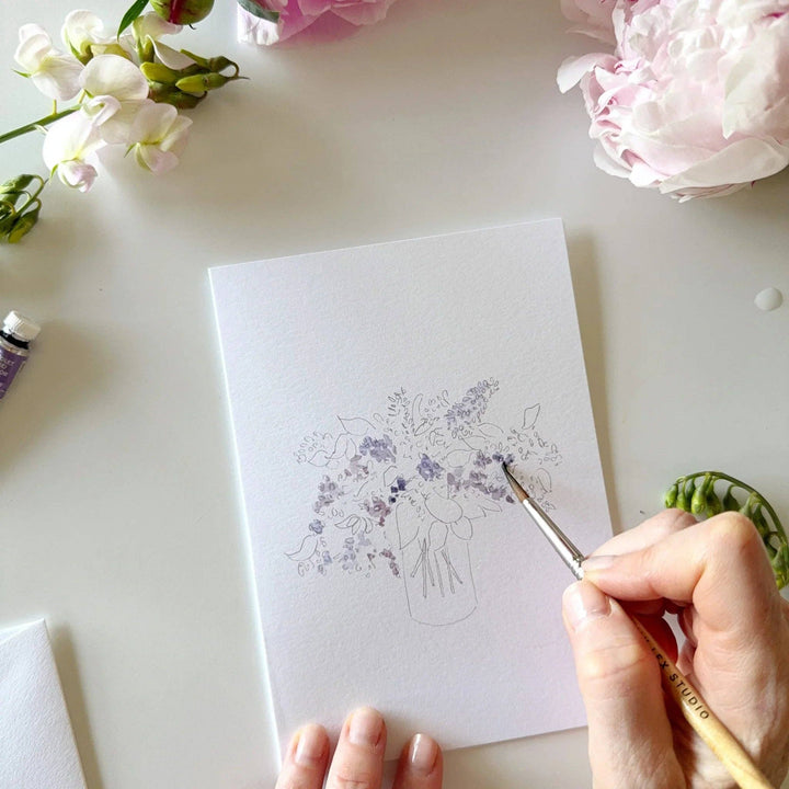 Paintable Watercolor Notecard Set