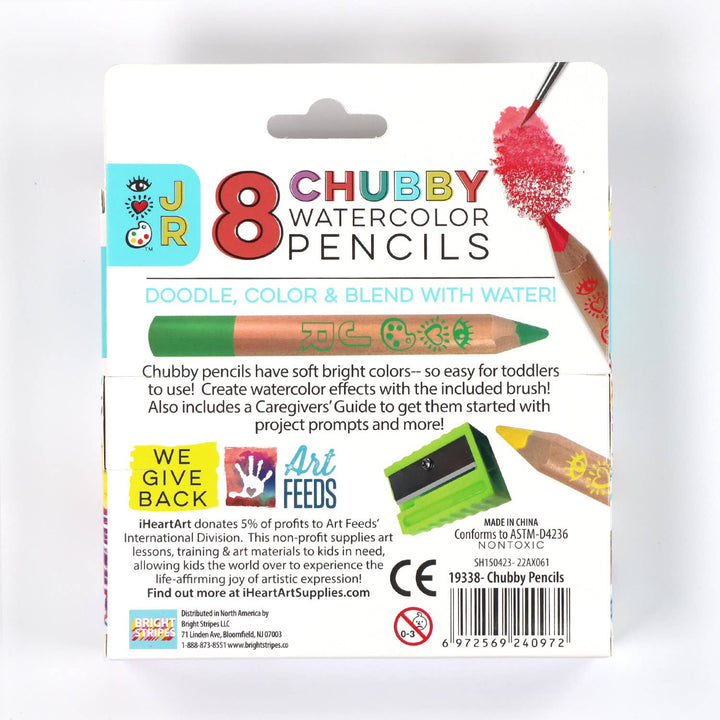 8 Chubby Watercolor Pencils