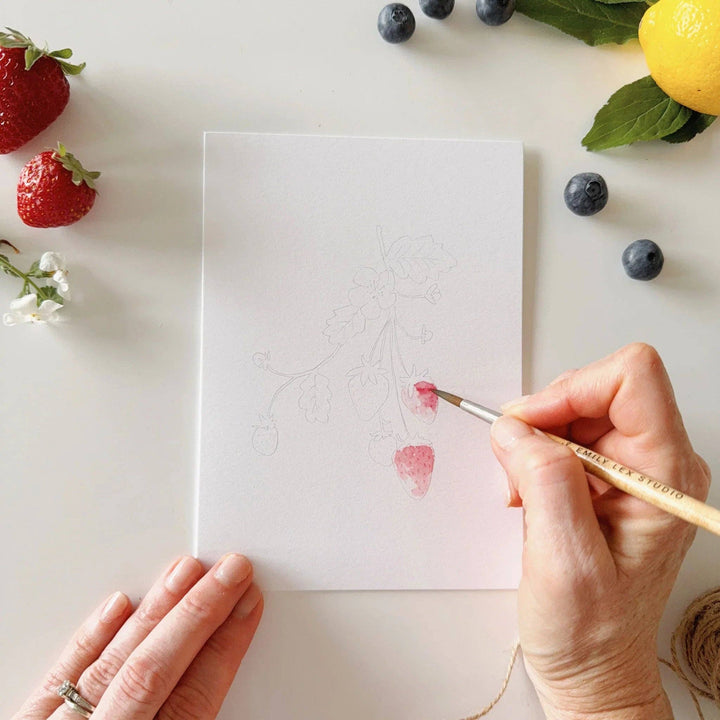 Paintable Watercolor Notecard Set