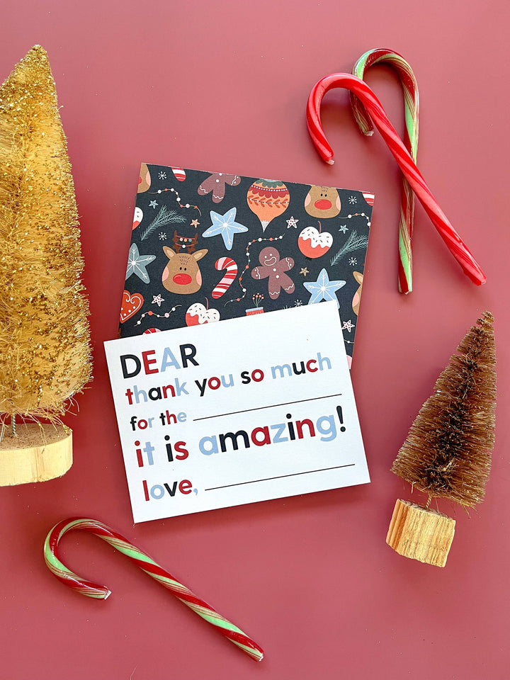 Kids Fill-in-the-blank Thank You Cards