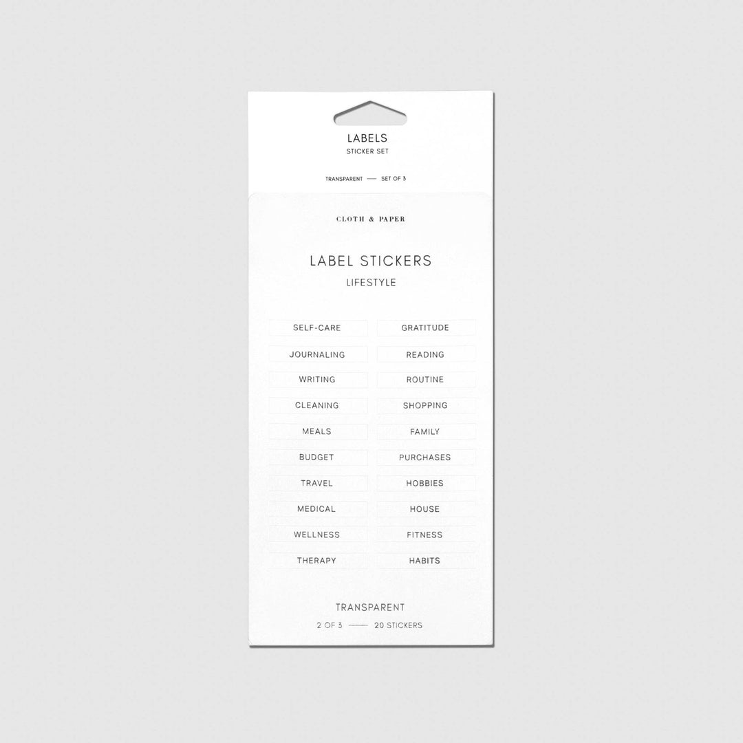 Clear Label Stickers