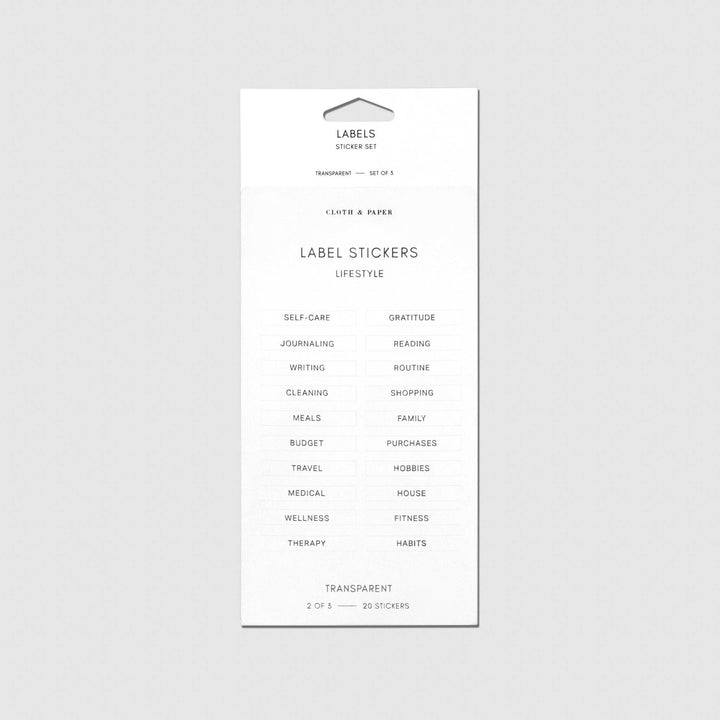 Clear Label Stickers
