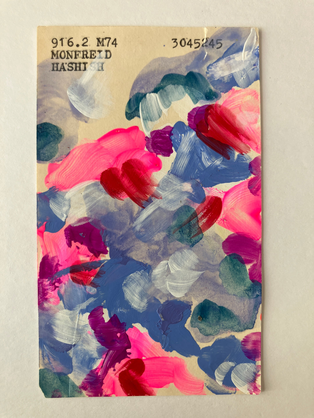 Abstract Art - Library Book Card