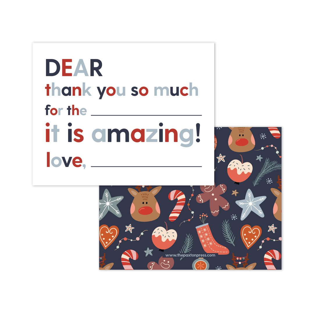 Kids Fill-in-the-blank Thank You Cards