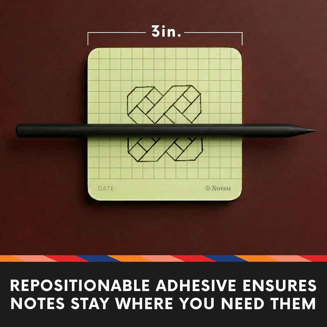 Graph Grid Sticky Notes / 4pk