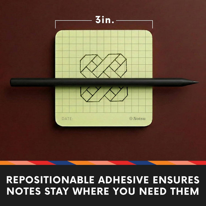 Graph Grid Sticky Notes / 4pk