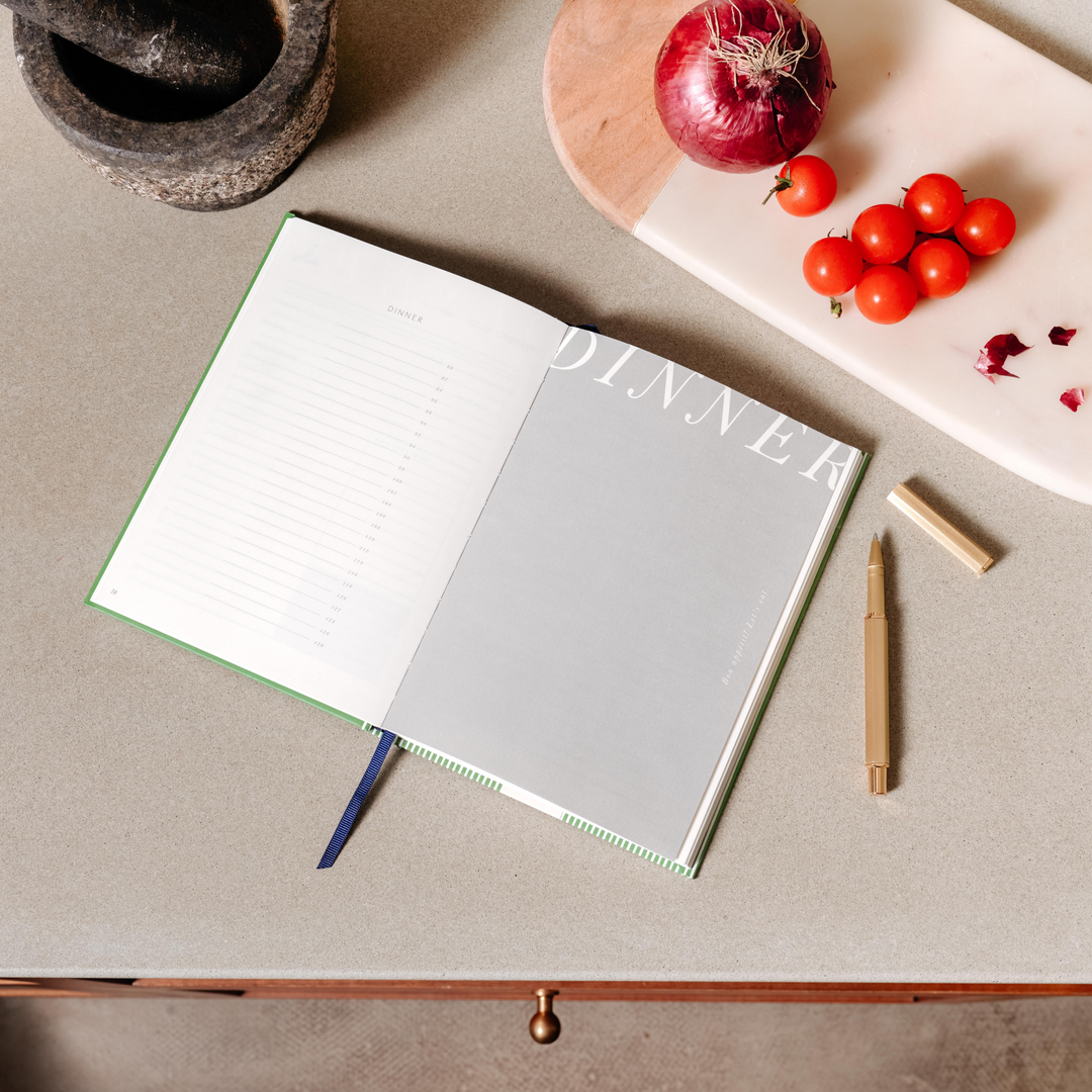 Foiled Hardcover Guided Recipe Journal