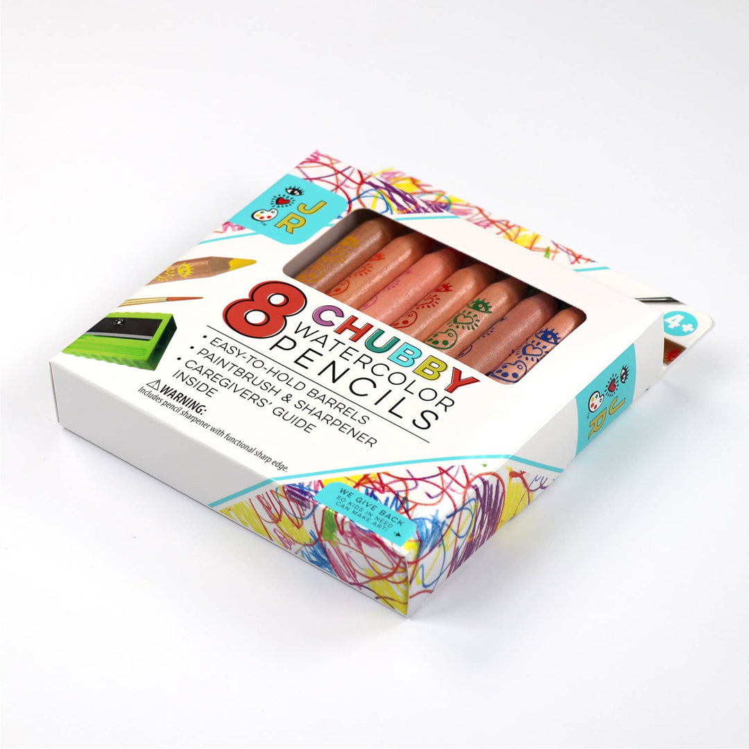 8 Chubby Watercolor Pencils