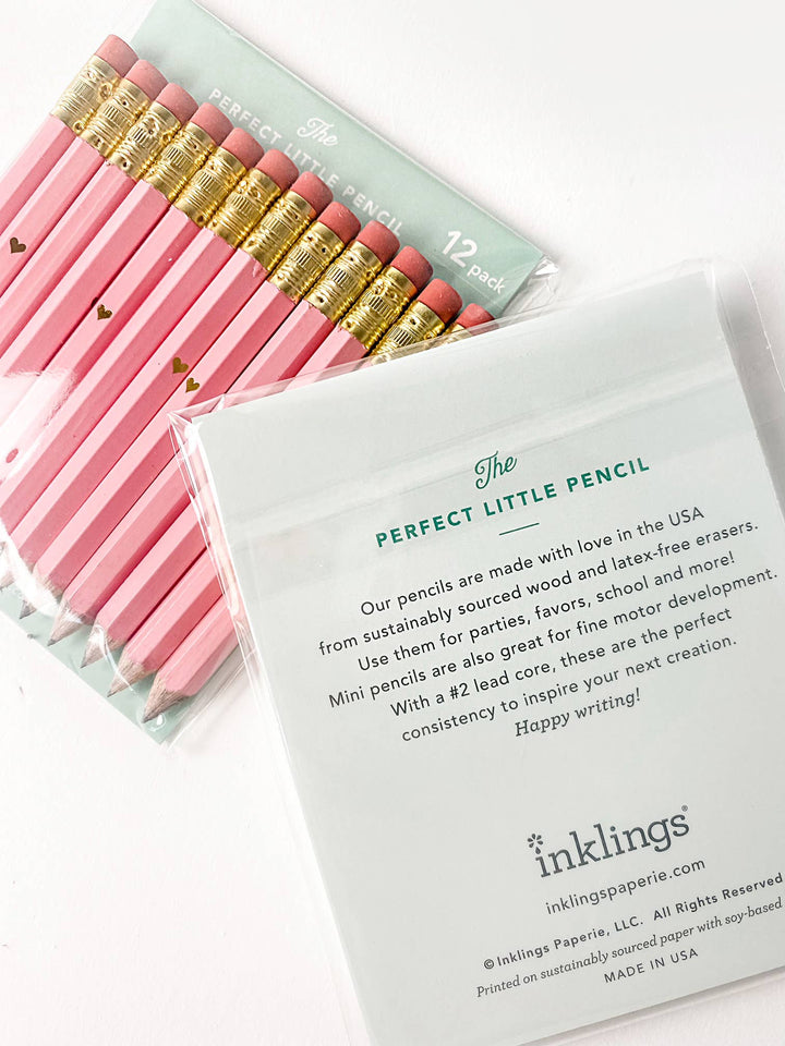 Mini Pencils - Hugs and Kisses