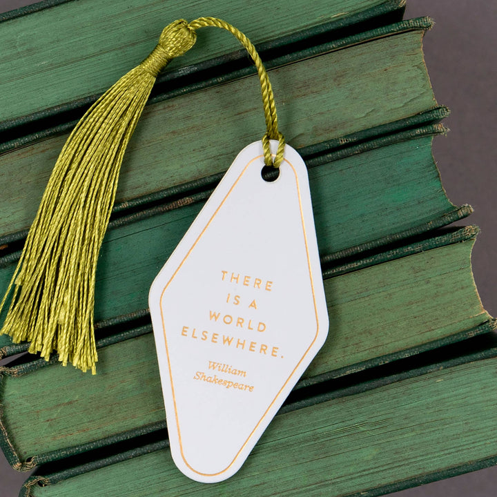 There Is A World Faux Leather Bookmark