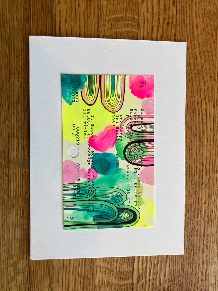 Abstract Art - Library Book Card