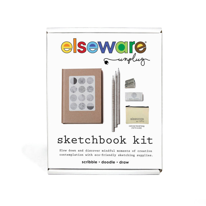 elseware sketchbook kit packaging on a white background