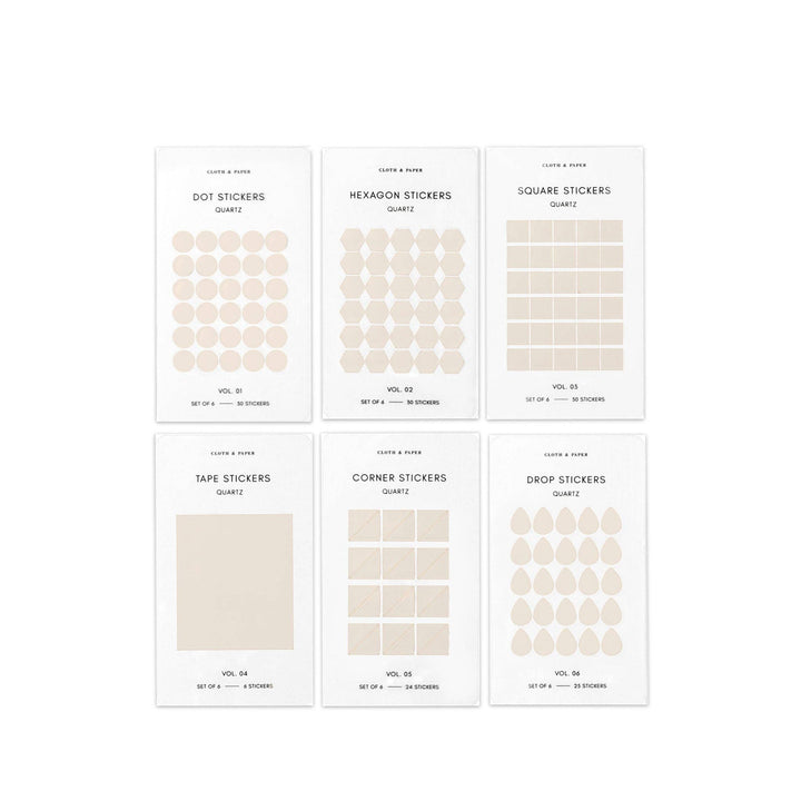 Mini Shape Sticker Set | Transparent