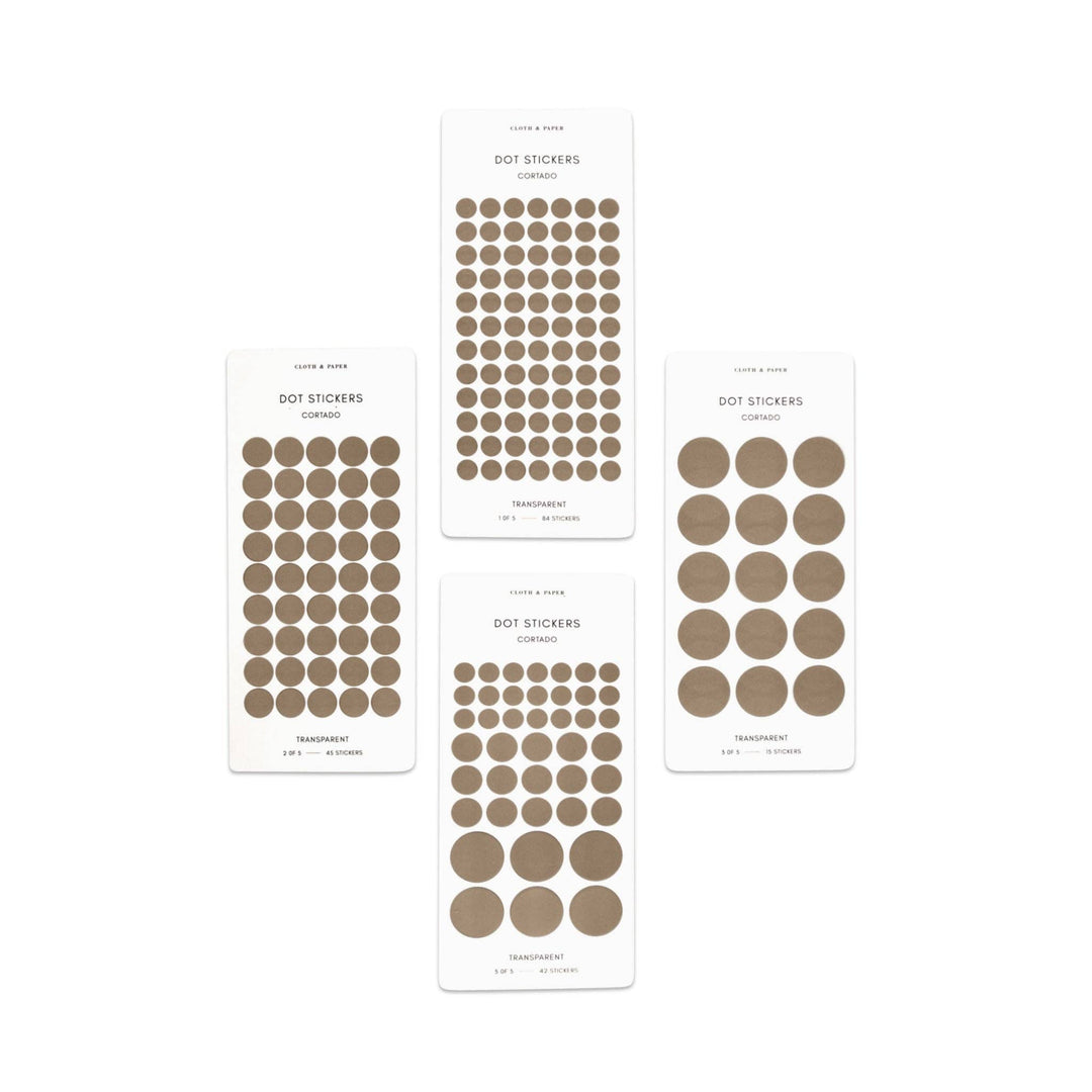 Transparent Dot Sticker Set