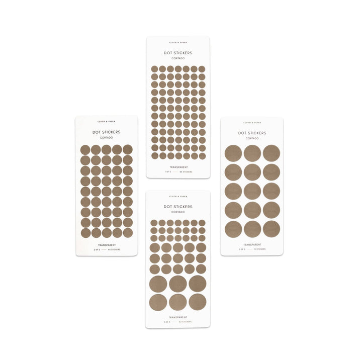 Transparent Dot Sticker Set