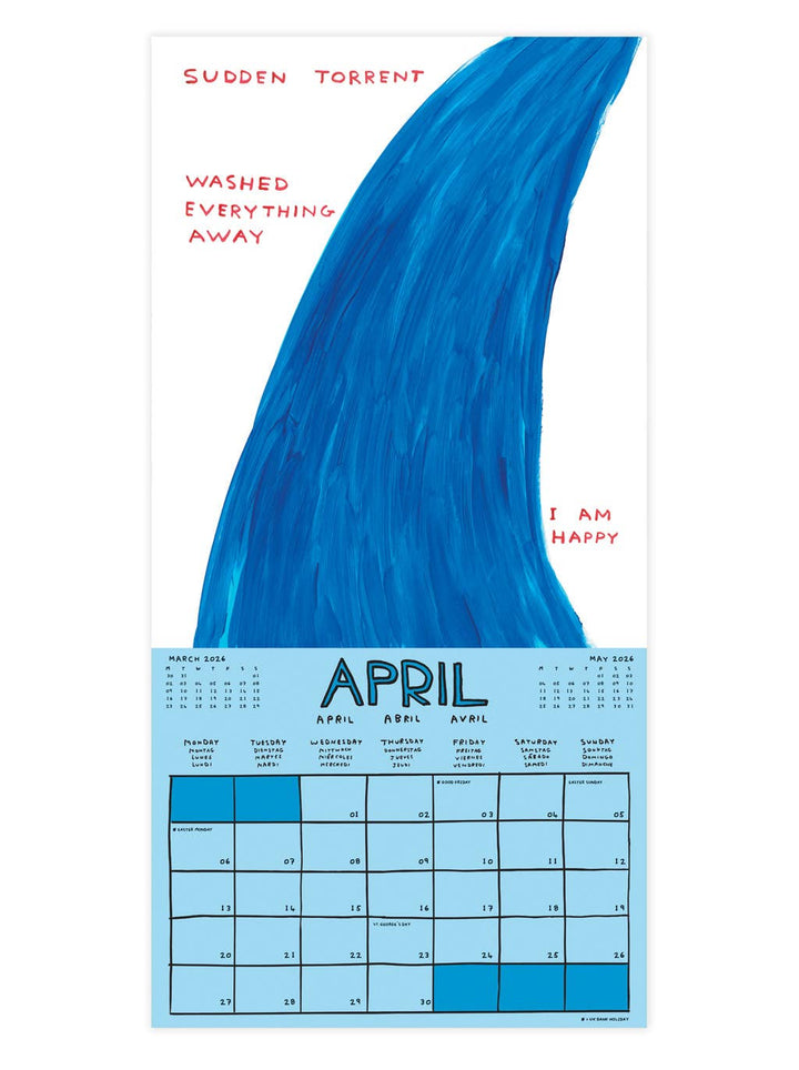 David Shrigley Official Exclusive 2026 Wall Calendar