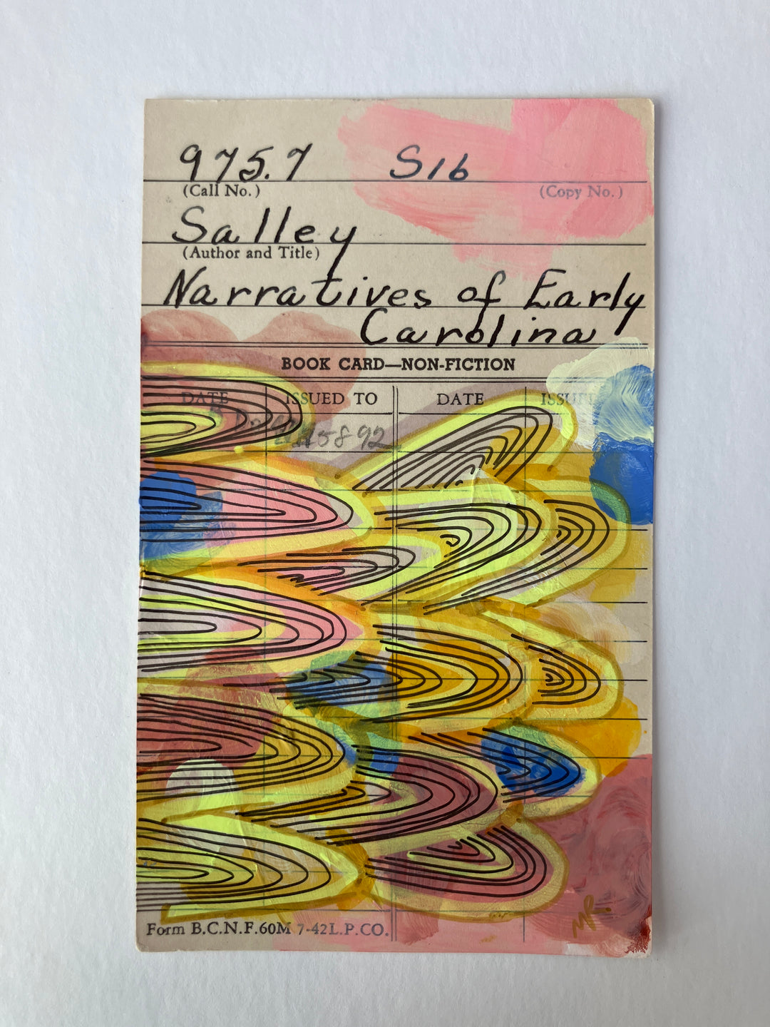 Abstract Art - Library Book Card