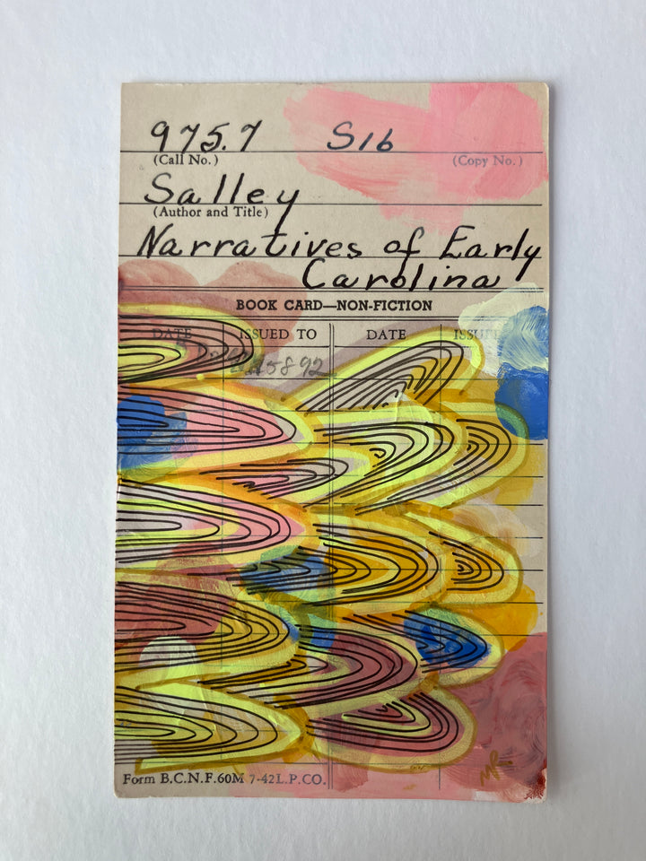 Abstract Art - Library Book Card