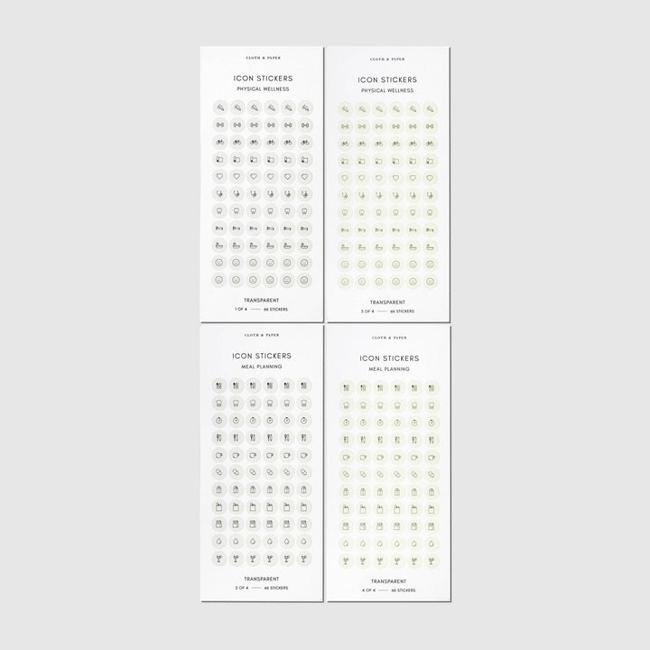 Healthy Planning Sticker Set