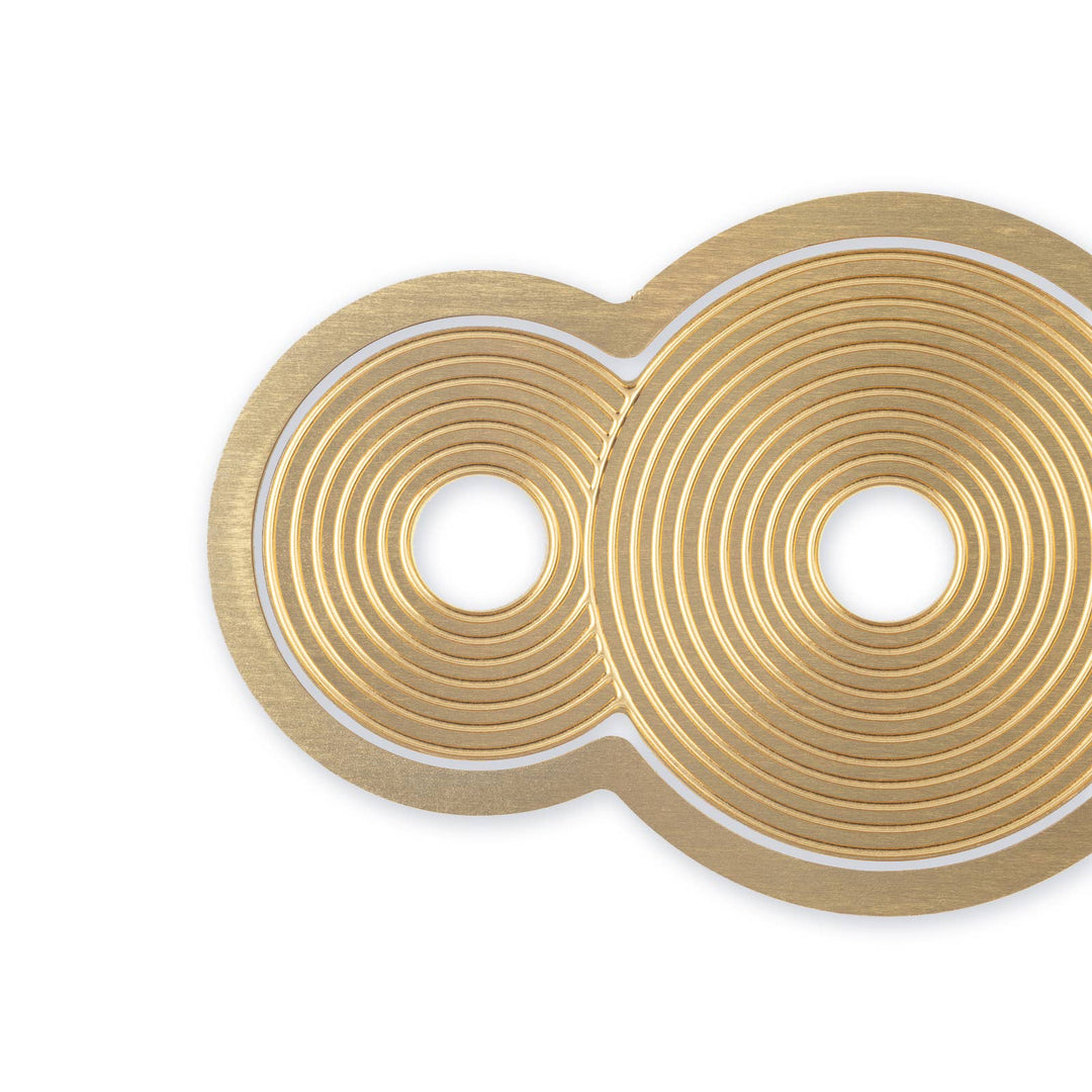 Brass Bookmark - Circlets