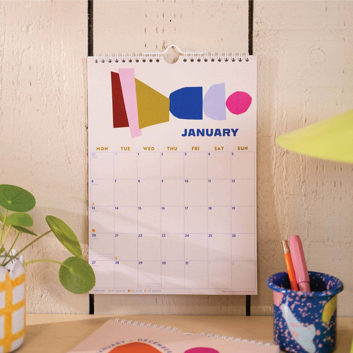 2025 Geo Stack Wall Calendar