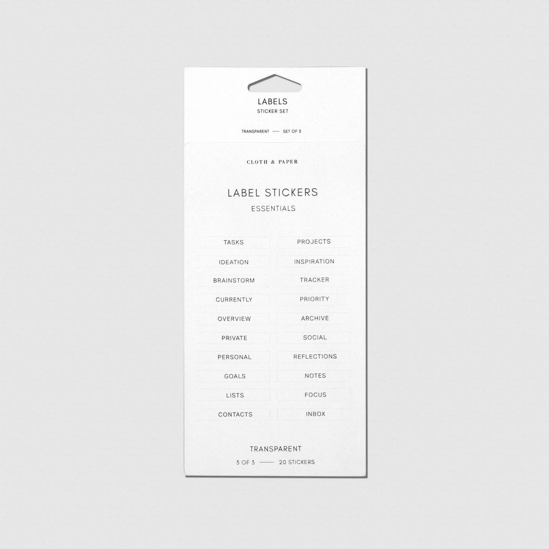 Clear Label Stickers