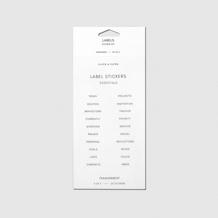 Clear Label Stickers