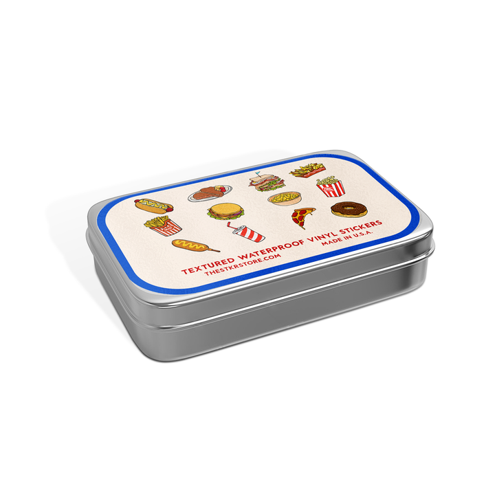 Tin Container Stickers