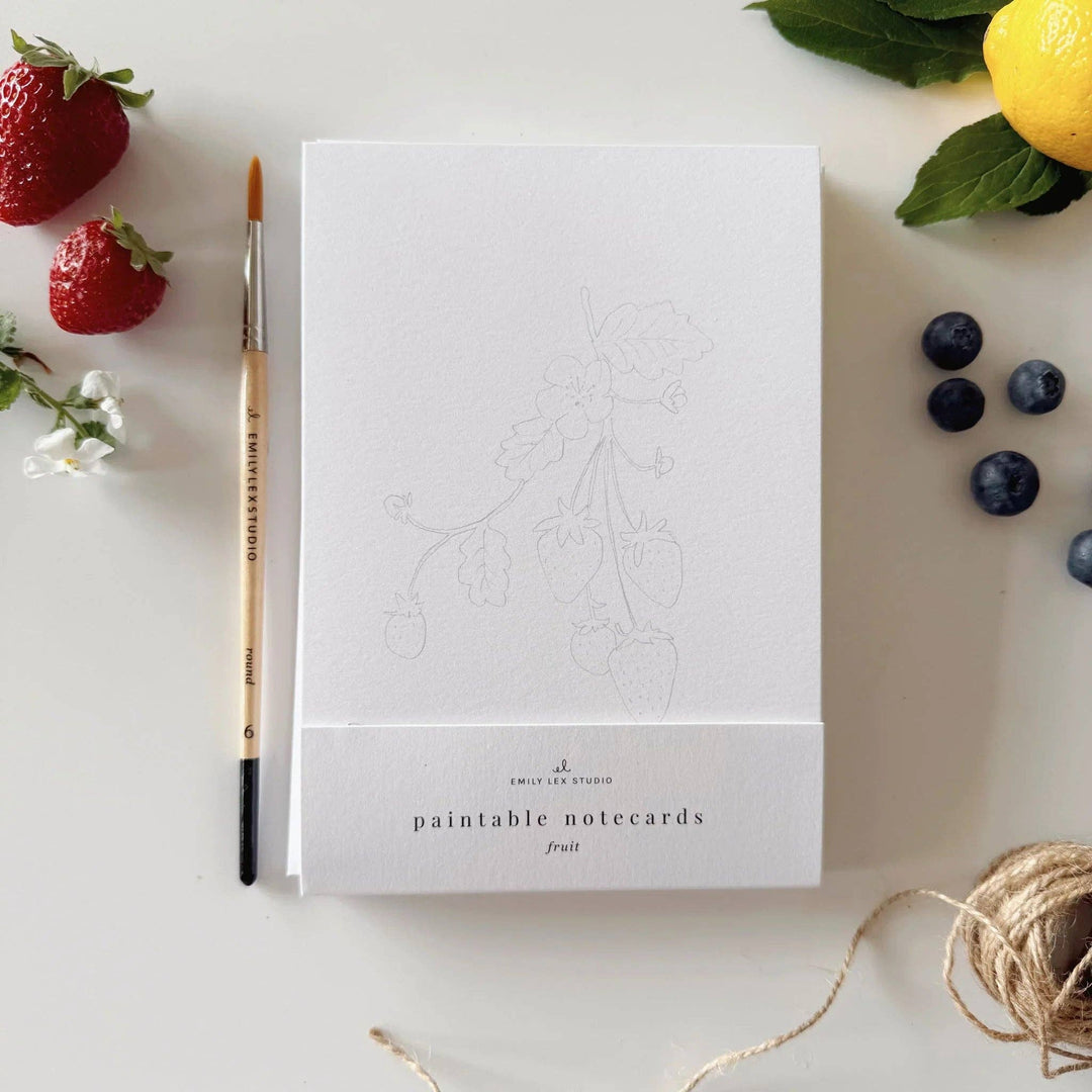 Paintable Watercolor Notecard Set