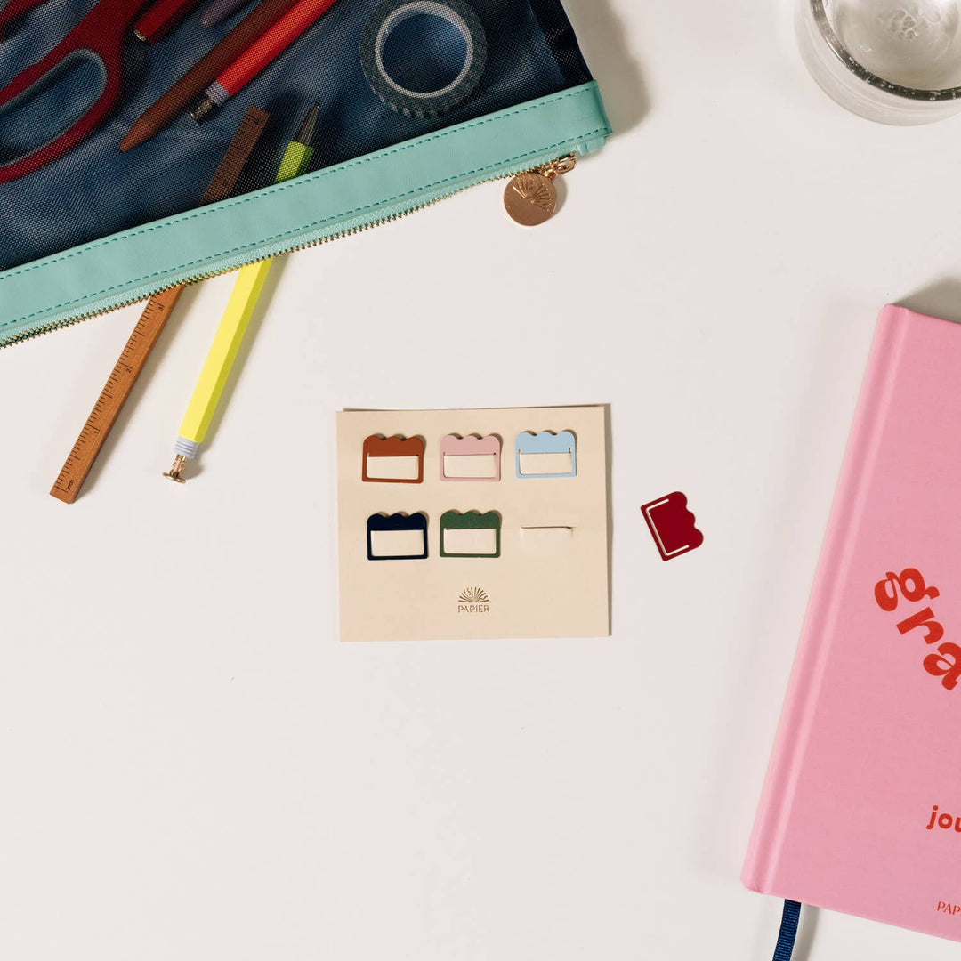 Cloud Multicolor Metal Index Tabs