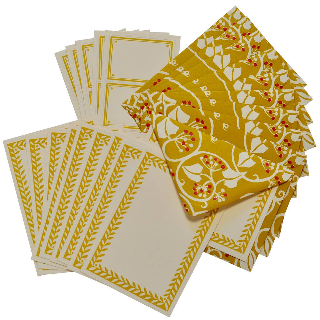 Set of Notecards with Envelopes and Labels