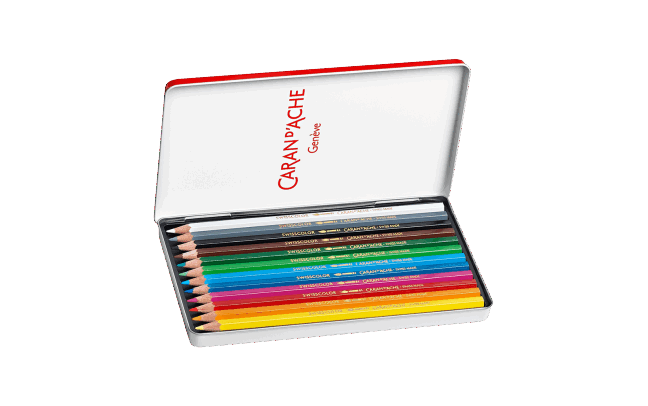 Set of 12 Swisscolor Aquarelle Pencils