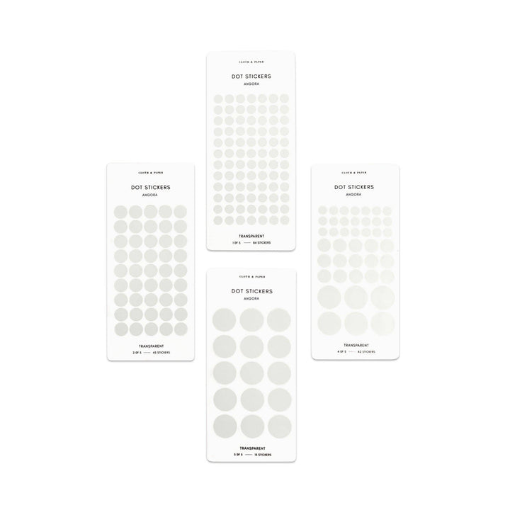 Transparent Dot Sticker Set