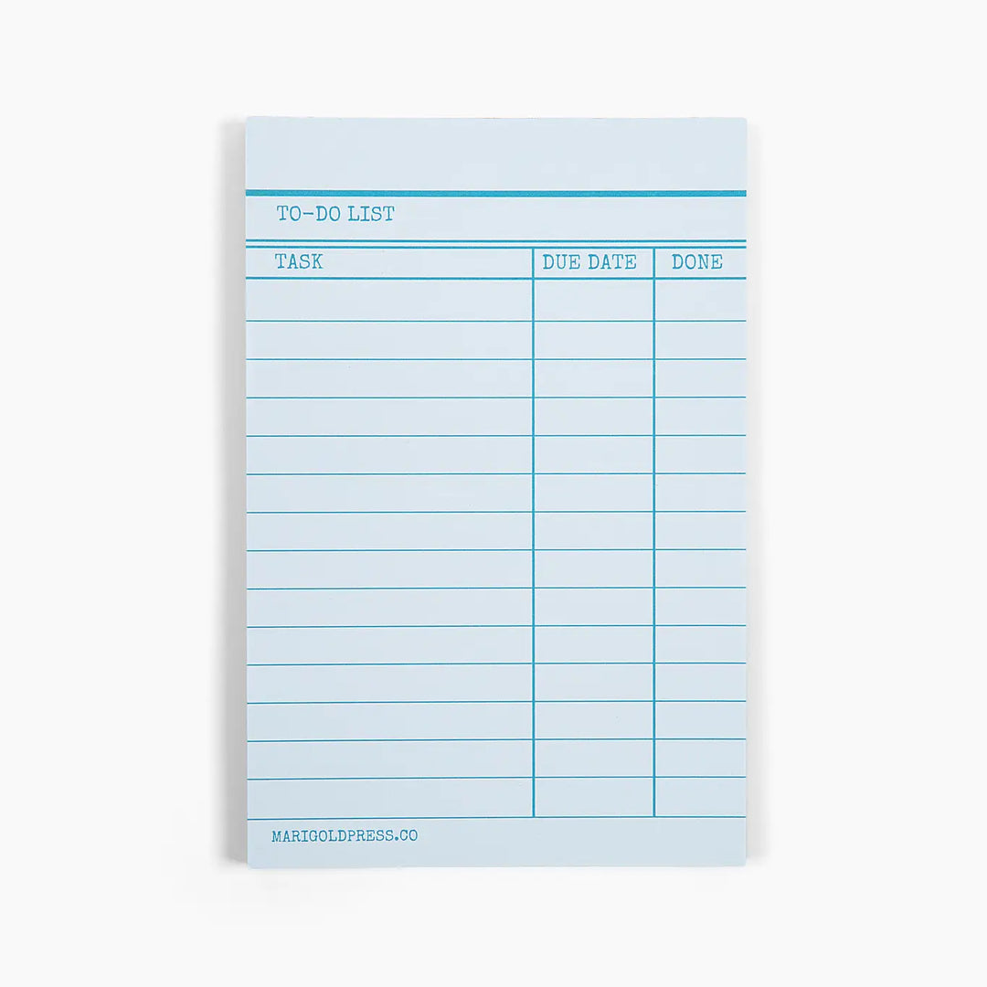 Library Card Notepad