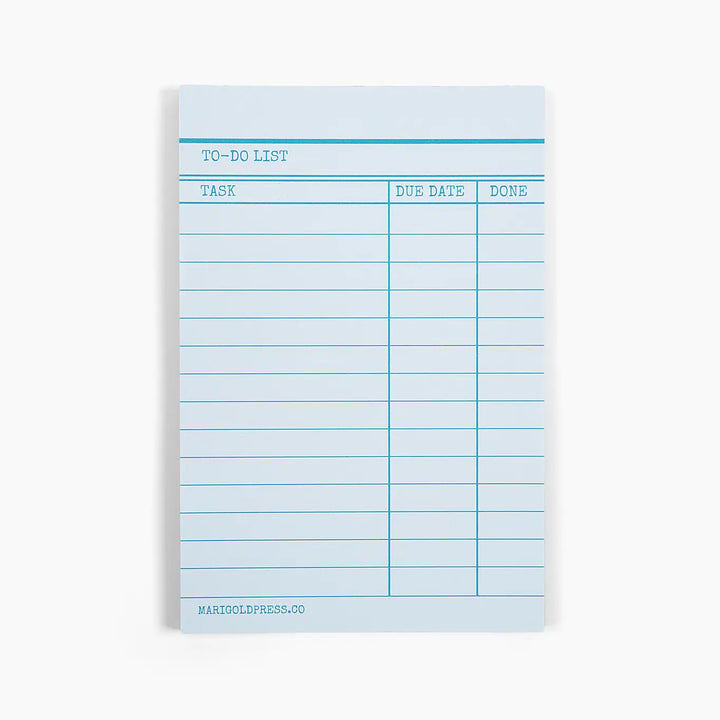 Library Card Notepad