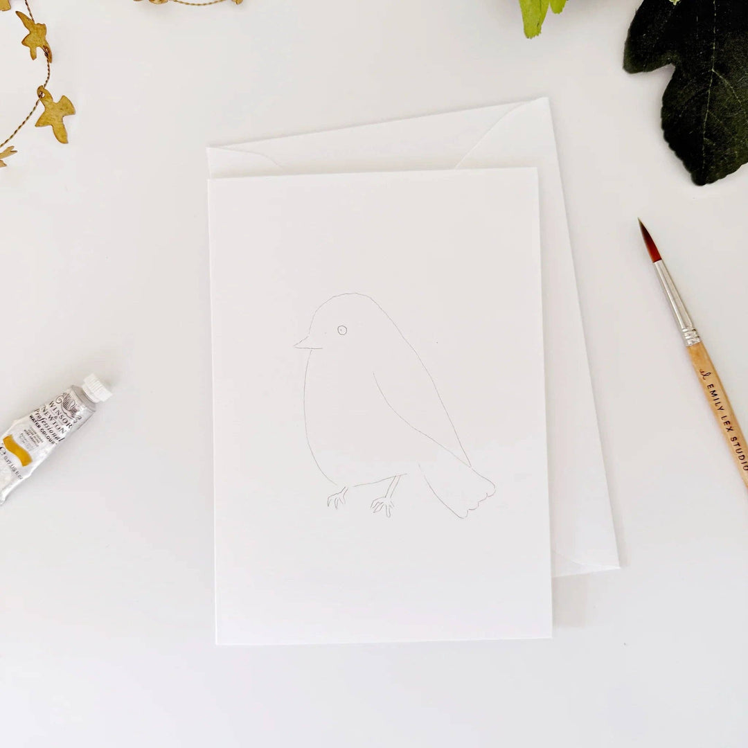 Paintable Watercolor Notecard Set