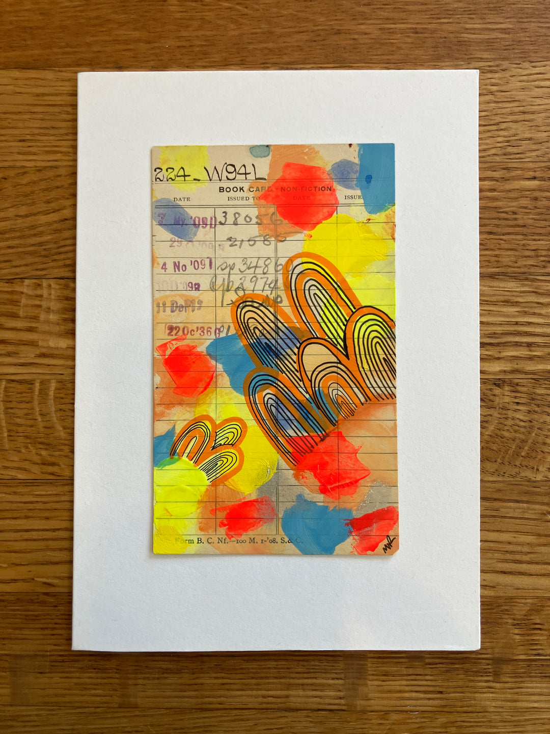 Abstract Art - Library Book Card