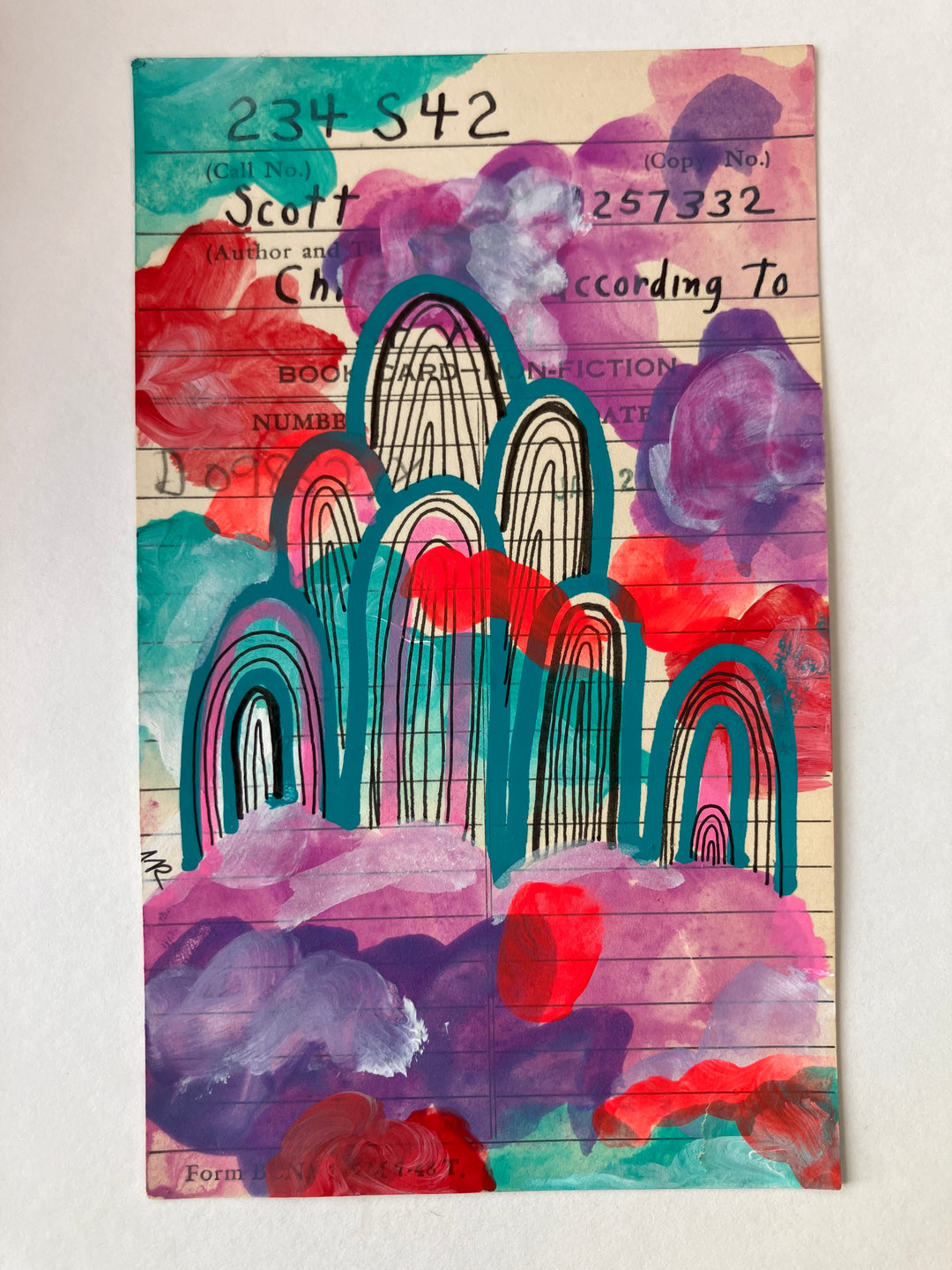 Abstract Art - Library Book Card