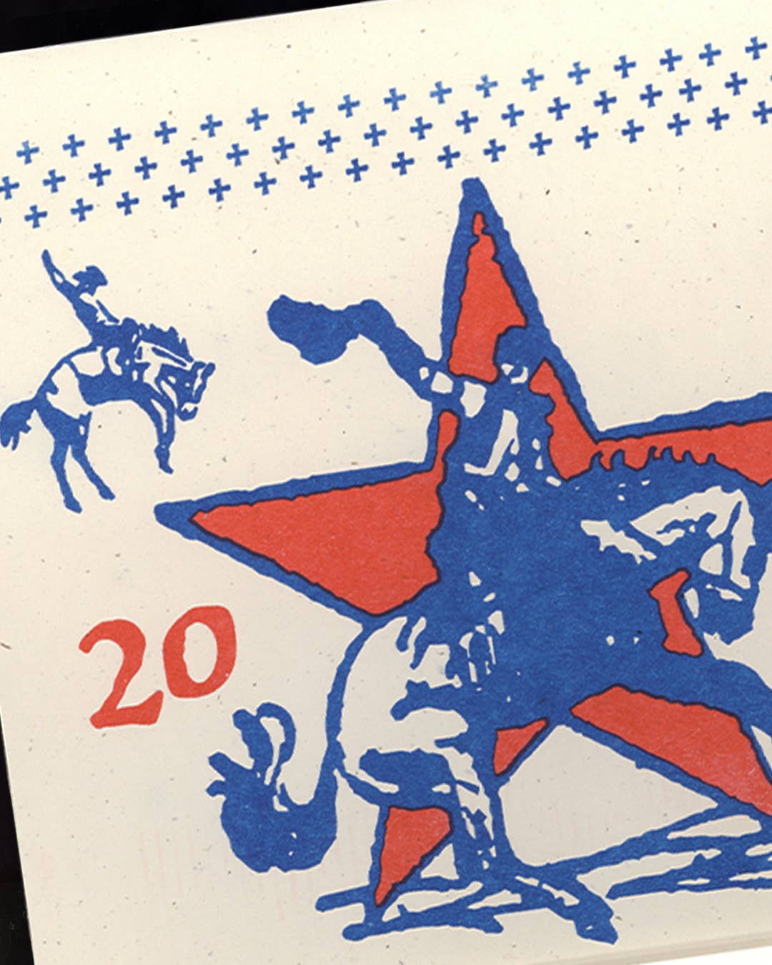Cowboy Risograph Tear-Off 2026 Calendar