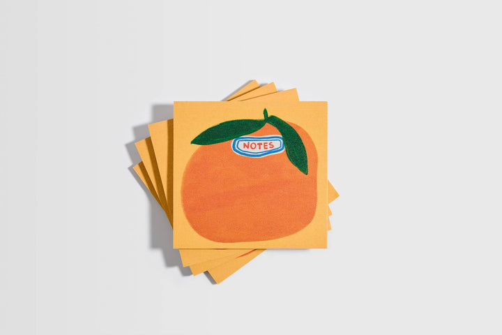 Cutie Orange Grocery Sticky Notes