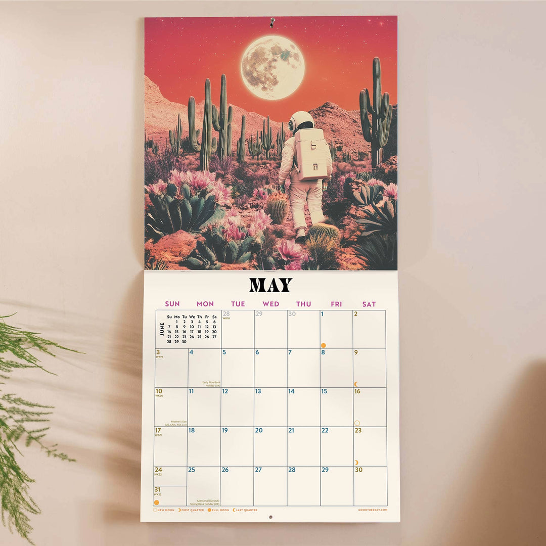 2026 Folk Animals & Retro Future Spacescapes Wall Calendars | Ashley Percival Collection