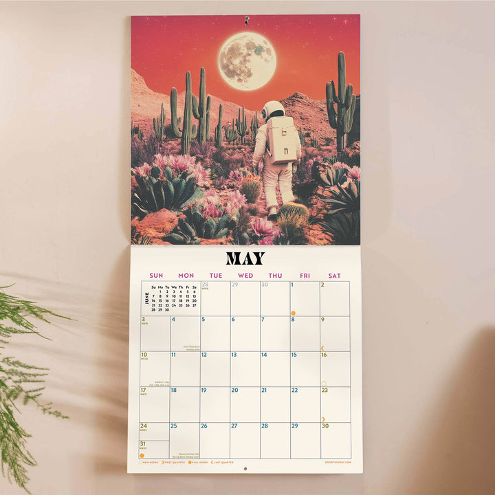 2026 Folk Animals & Retro Future Spacescapes Wall Calendars | Ashley Percival Collection