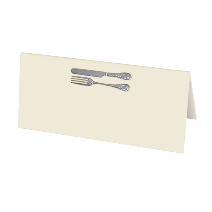 Embossed Cutlery Place Cards