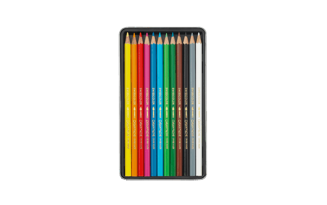 Set of 12 Swisscolor Aquarelle Pencils