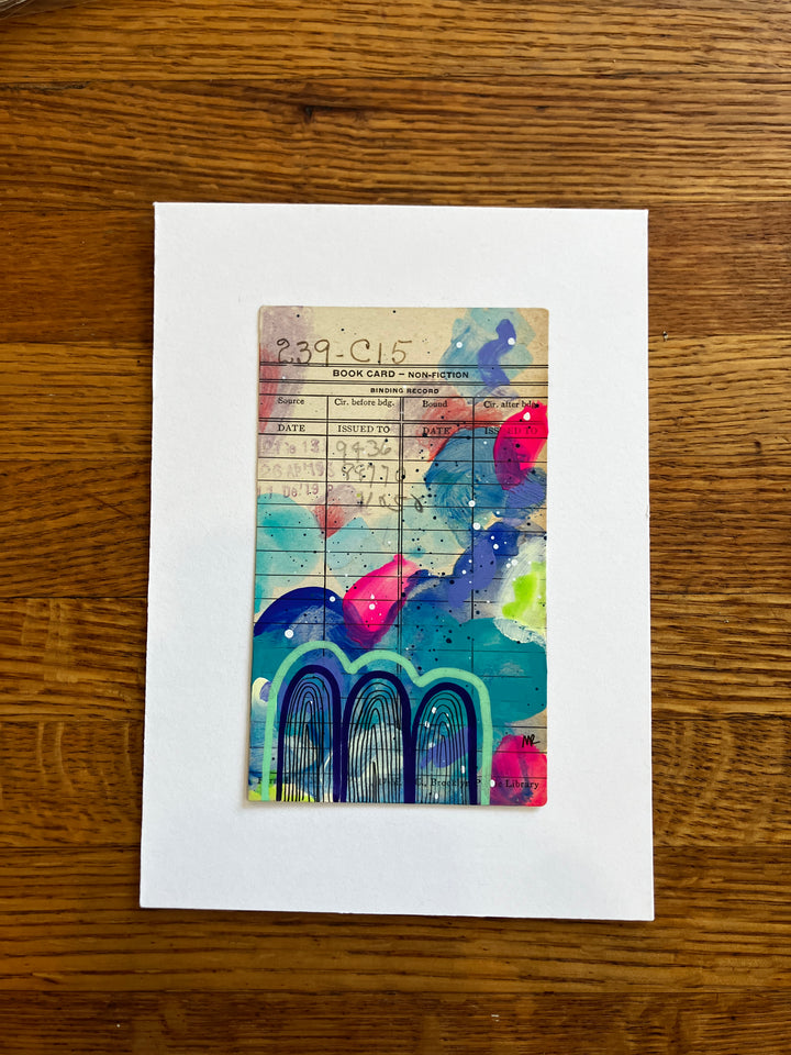 Abstract Art - Library Book Card