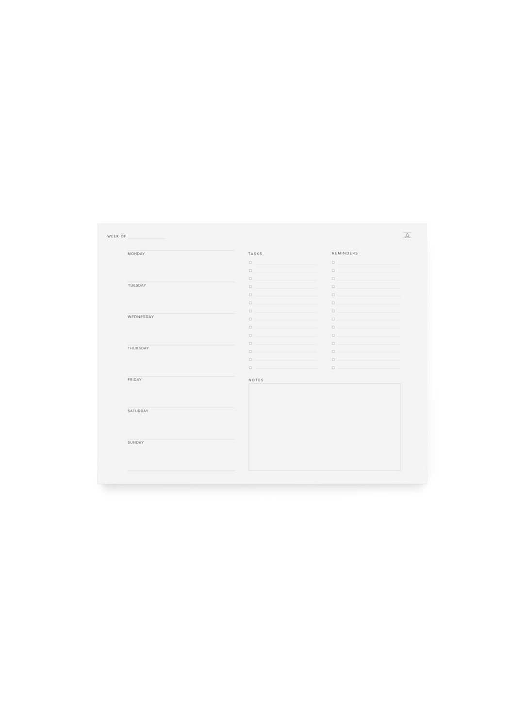 Weekly Task Pad