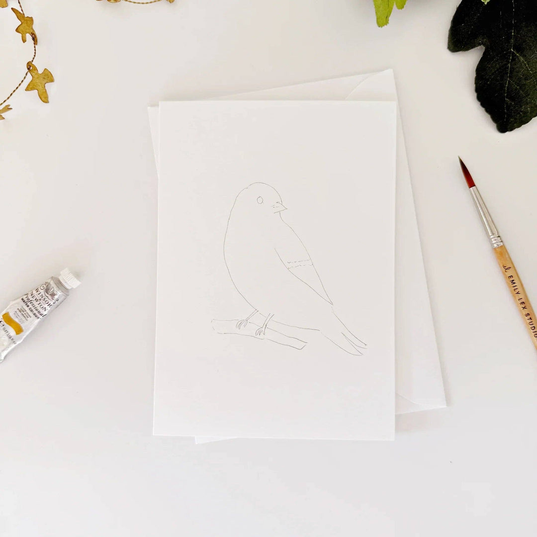 Paintable Watercolor Notecard Set