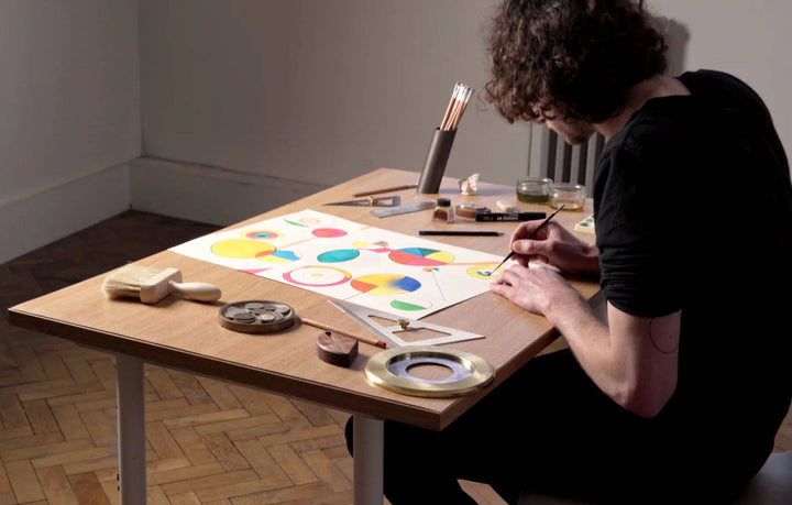 IRIS - Solid Brass and Steel Aperture Drawing Compass