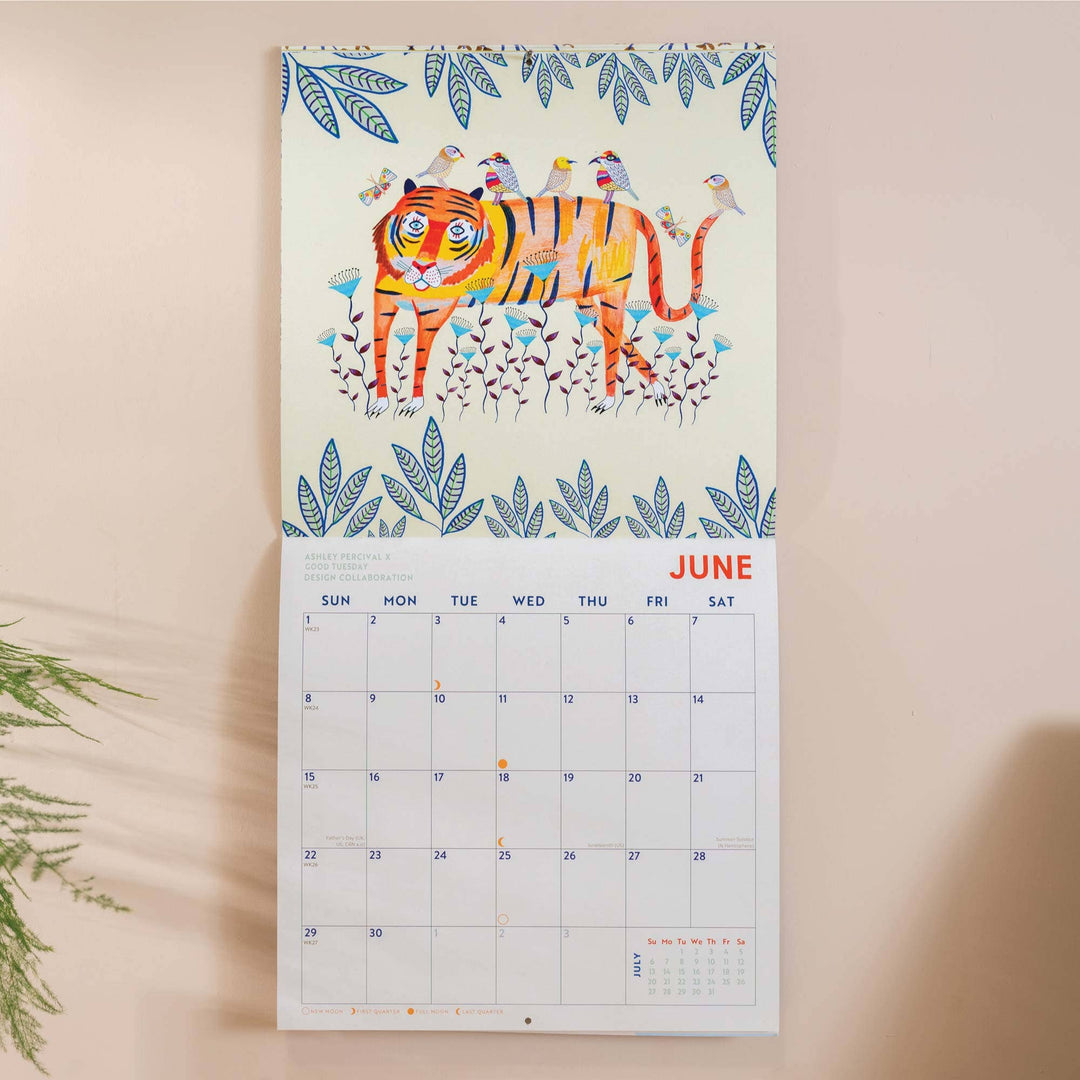 2026 Folk Animals & Retro Future Spacescapes Wall Calendars | Ashley Percival Collection